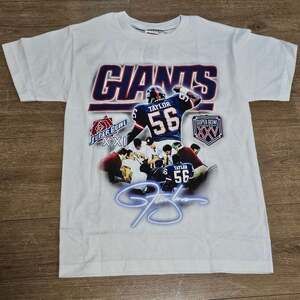 Lawrence Taylor NY Giants Super Bowl XXI XXV Double Sided Graphic Tee S